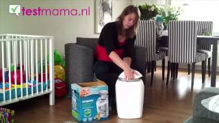 Videoreview Sangenic Hygiene Plus luieremmer Tommee Tippee  Testmamanl [upl. by Seraphine468]