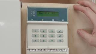 How to change Scantronic 9651 alarm code [upl. by Brina]