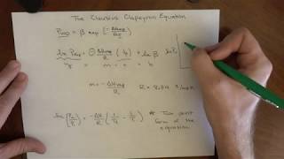 Clausius Clapeyron Example 2 point [upl. by Auot]