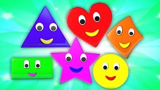 Formen lernen für Kinder  Bildung für Kinder  geometrische formen zeichnen  Shapes Song in German [upl. by Strohbehn]