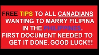 Tips for Canadians wanting to marry Filipina [upl. by Rebbecca]