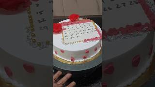 1 KG CALENDAR CAKE NEW DESIGN WORLD CALENDAR CALENDER CAKE trending cake [upl. by Iilek138]