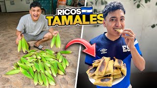 HACIENDO TAMALES DE ELOTE SALVADOREÑOS🇸🇻 [upl. by Owena]