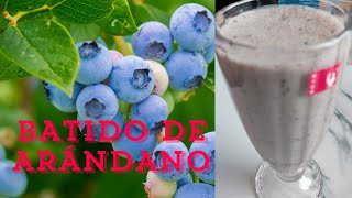 Receta de Batido de Arándanos [upl. by Saalocin437]