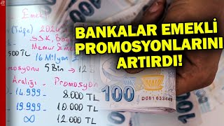 Banka promosyonları arttı Hangi banka emekliye ne kadar promosyon veriyor  A Haber [upl. by Charmane]