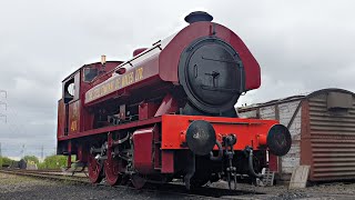 Bagnall Works 401 Vulcan Shunted Away At The End Of Day North Tyneside Steam Railway [upl. by Idmann393]