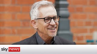 Gary Lineker row Presenter arrives at Leicester City stadium [upl. by Orva515]