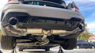 BMW G20 330i AWE touring exhaust [upl. by Nedyarb]