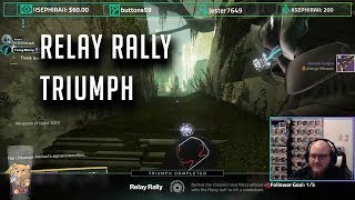 Destiny 2 Relay Rally Triumph  Garden of Salvation  3rd Encounter [upl. by Tolkan599]