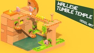 Walleye Tumble Temple  Voxel Art [upl. by Trev573]