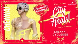 CITY FINALS CHENNAI CYCLONES  REGIONAL RUMBLE  TN  10000 INR ucg freefire urCITYurPRIDE [upl. by Emyle]