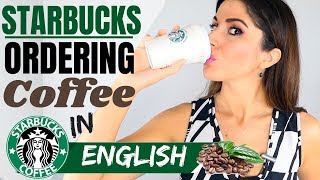 How to order COFFEE in EnglishIn STARBUCKS Polite British English [upl. by Nelehyram]