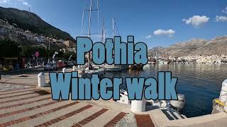 Pothia winter walk on the island of Kalymnos in Greece [upl. by Ahtilat717]