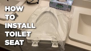 How To Install Bemis Toilet Seat Cover [upl. by Ion]