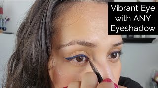 Easy Vibrant Eyeliner using ANY Eyeshadow  Inglot Duraline [upl. by Beverlie]