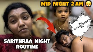 டேய் தகப்பா எந்தி டா 😂 SARITHRA Night Routine VLOG  SnehaLyfStyle [upl. by Farmelo]