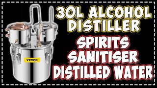 30L 8Gal Distillery  Alcohol Distiller  Distilled Water  Spirits  Stainless  Fermenter  VEVOR [upl. by Rimahs172]