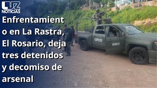 Enfrentamiento en La Rastra El Rosario deja tres detenidos y decomiso de arsenal [upl. by Letsou]