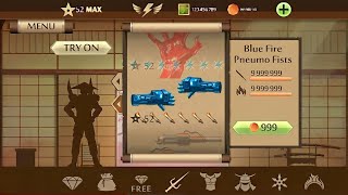 Shadow fight 2  BLUE FIRE pneumo Fists  free download [upl. by Dylane]