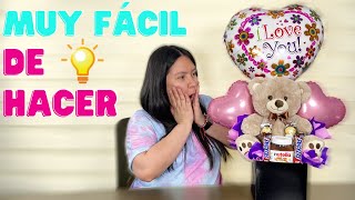 Regalo con peluche y globos  Tutorial Regalos  ParaRegalarChile  DIY Hazlo tu mismo [upl. by Lytsyrk]