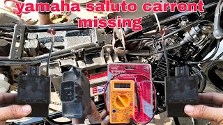 yamaha saluto bike ki starting carrent missing problem [upl. by Niltac]