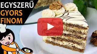 Eszterházy torta  Recept Videók [upl. by Aznofla]