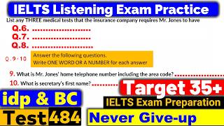 IELTS Listening Practice Test 2024 with Answers Real Exam  484 [upl. by Anayet209]