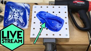 Simple DIY Vacuum Forming Thermoforming  Its Almost Too Easy  Live Stream [upl. by Asereht]