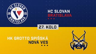 27kolo HC Slovan Bratislava  HK GROTTO Spišská Nová Ves HIGHLIGHTS [upl. by Cornelle]