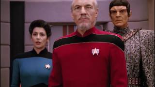 Riker tells Picard to shut up Star Trek TNG HD [upl. by Irroc]