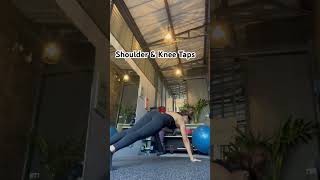 Shoulder amp Knee taps workout homeworkout motivation [upl. by Gnik]