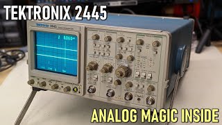 Tektronix 2445 My first vintage oscilloscope repair attempt [upl. by Ayaet]