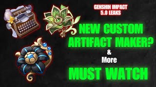 Shocking Genshin 50 Leaks Free Custom Artifacts Revealed [upl. by Duester]