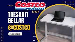 Tresanti Adjustable Electric Stand Up Desk Costco  Tresanti Gellar 2023 [upl. by Llaccm]