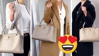 Louis Vuitton Capucines MM Bag Review  💃 STYLED with 13 OUTFITS [upl. by Danczyk]