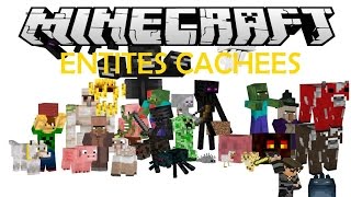 Minecraft  Les Entités et Mobs cachés [upl. by Enileqcaj]