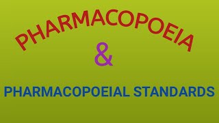 PHARMACOPOEIA Pharmacopoeial standards [upl. by Lein]