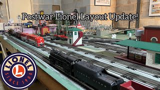 Postwar Lionel Train Layout Update February 2024 lioneltrains oscaletrains ogaugetrains [upl. by Taite]