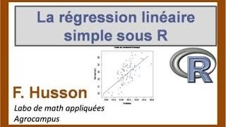 Régression linéaire simple avec R [upl. by Theone]