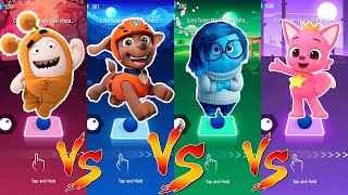 Tiles Hop \\ Who Will Win❓ Oddbods Orange 🆚 Paw Patrol Zuma 🆚 Inside Out Sadness 🆚 Pinkfong 🎶 [upl. by Uah]