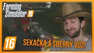 SEKAČKA A SBĚRNÝ VŮZ  Farming Simulator 19 16 [upl. by Ayotaj20]