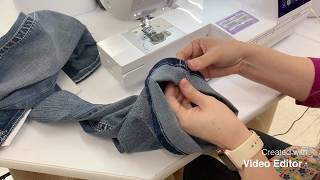 Easy Way to Hem Pants and Keep the Original Seam Showing [upl. by Aicekan]