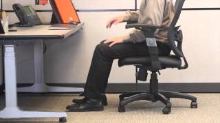 Ergonomic Positioning  Setting Chair Height [upl. by Bigner50]