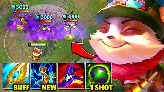 TEEMO BUT I HAVE 1400 AP AND MY SHROOMS ARE LAND MINES NEW MAGE BUFFS [upl. by Royal769]