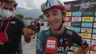 Jai Hindley  Interview at the start  Stage 7  Critérium du Dauphiné 2023 [upl. by Eba]