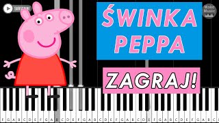 Świnka Peppa 🎹 Piano Keyboard Tutorial [upl. by Viquelia885]