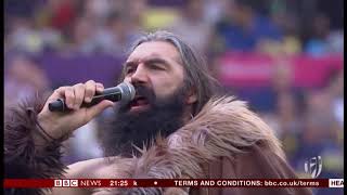 Sébastien Chabal The Caveman sings fun story Hong Kong  BBC News  6th April 2019 [upl. by Leelah]