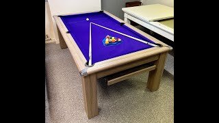 Classic Sqaure Leg Pool Dining Table  7ft Size [upl. by Petersen866]