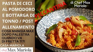 PASTA FUSILLI DI CECI AL POMODORO E BOTTARGA DI TONNO ricetta facile da CasaMariola [upl. by Eedrahs]