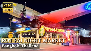 BANGKOK Train Night Market Srinakarin Talad Rot Fai quotOne Of Best Night Market Thailand 4K HDR [upl. by Anyt897]